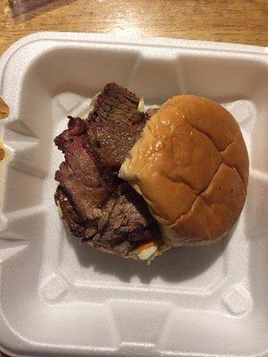 Brisket sandwich