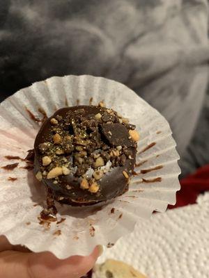 Chocolate peanut butter bomb