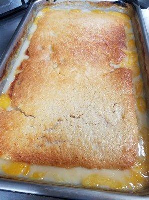 Peach cobbler!