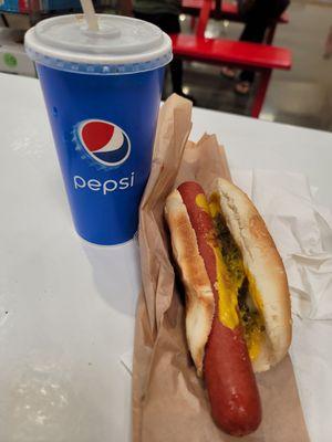 $1.50 Hot Dog and Drink