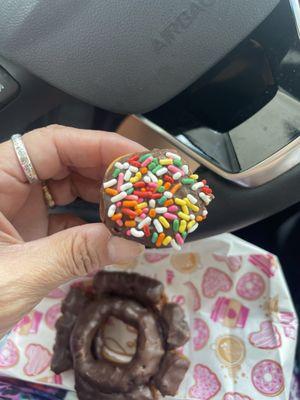 Chocolate donut hole