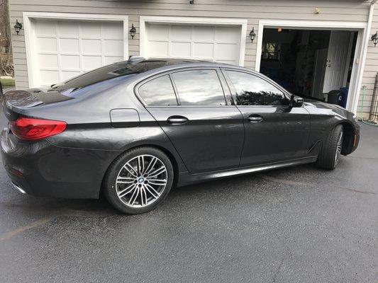 15% tint while car for $250