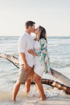 Couples beach portrait session