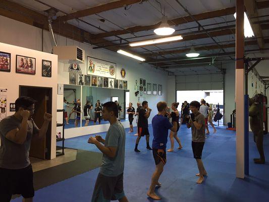 Muay Thai class.