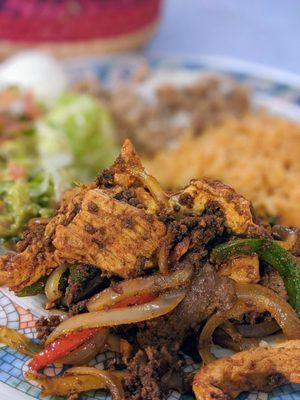 Close up of the Lupita's Fajitas.