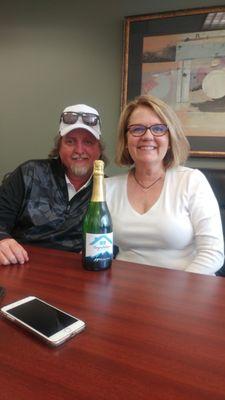 Congratulations to the Johnsons on closing on your new home in under 30 days!