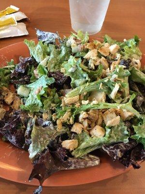 Cobb salad. Acon an blue cheese crumbles