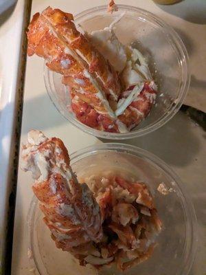 Cooked, shelled Maine lobster meat. $60/lb