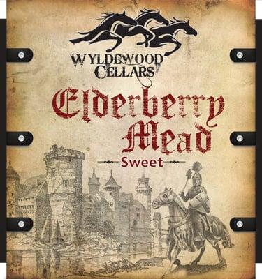 Wyldewood Cellars Elderberry Mead Label