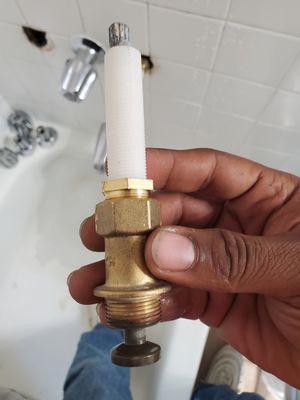 Active shower leak repair