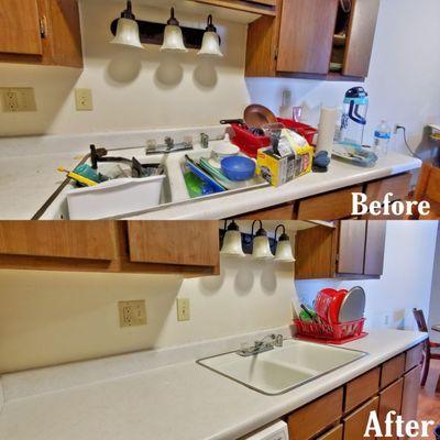 Deep Cleaning Kitchen: