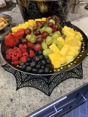 Fresh fruit.