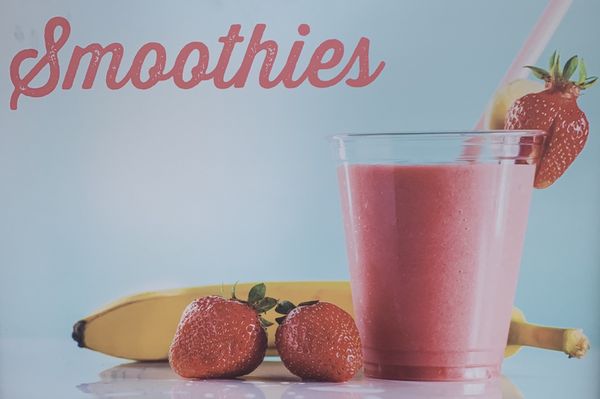 Strawberry-Banana Smoothie made w/ Almond milk