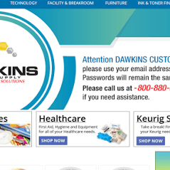 Visit our new website and sign up for an account to receive 15% off your first order! dawkinsofficesupply.com