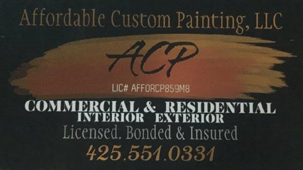 Affordable Custom Painting