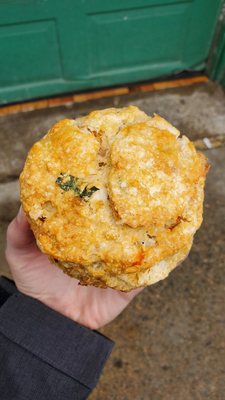 Pepperoni pizza biscuit