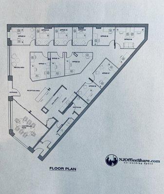 NJ Office Share Floor Plan