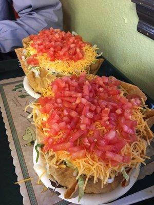 These are sooooo good! Macho Taco Salads for two