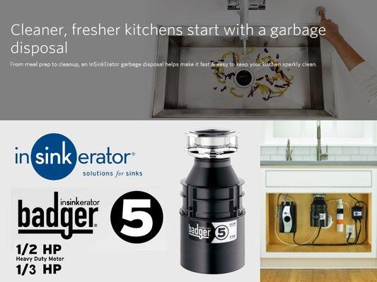 US Quality Supply Badger 5 Insinkerator Garbage Disposer Wholesale