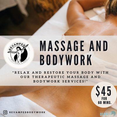 Take a break from your busy life and treat yourself to a day of relaxation. Book a therapeutic massage and bodywork service with us today fo