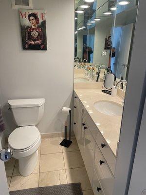 Sparkling clean bathroom