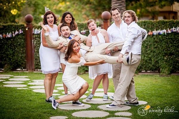 Same sex wedding, Bridal Party, Sacramento, CA