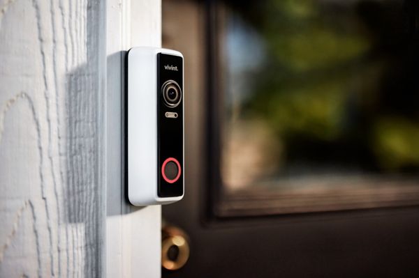 Smart doorbell installation.