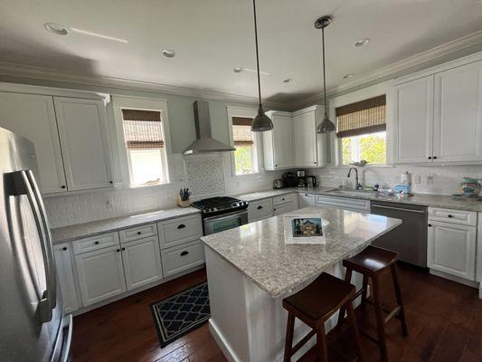 Kitchen inside one of the rental properties.