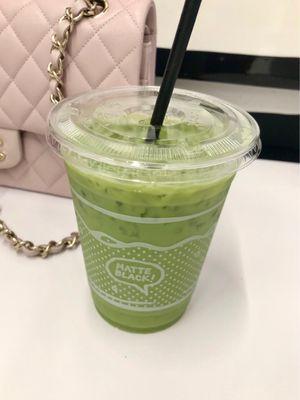 Matcha with oat milk