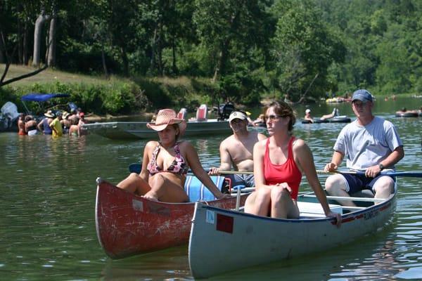 The River Store rents canoes for float trips on the lower Current River in Van Buren, Mo.