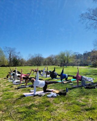 Yoga in the Park Ashville April 2023