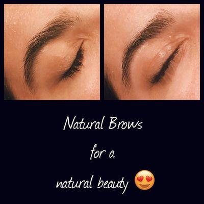 Natural brows!