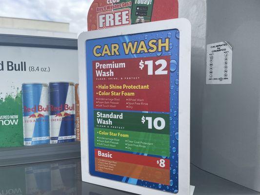 Car wash prices