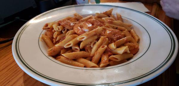 Penne Vodka with Shrimp