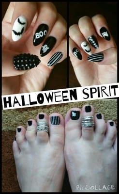 Halloween design love black and white color never gets old