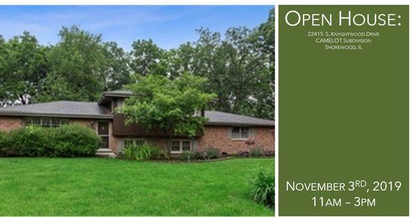 Open House this weekend in the Camelot subdivision of Shorewood, IL - please stop by!