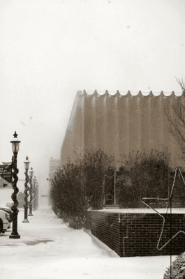 A library in winter...