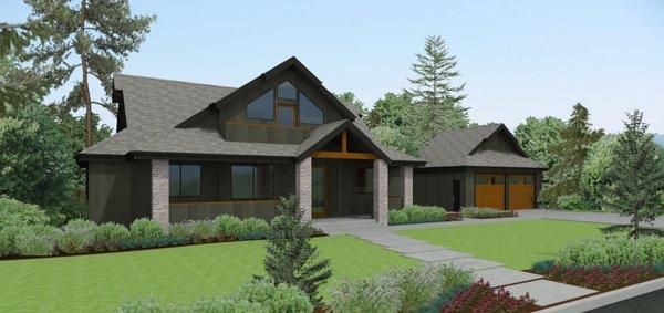 Find this transitional style plan on our website  by using the plan search under 2446FAL.