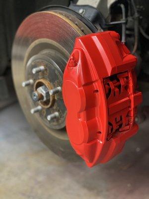 Cherry red Calipers