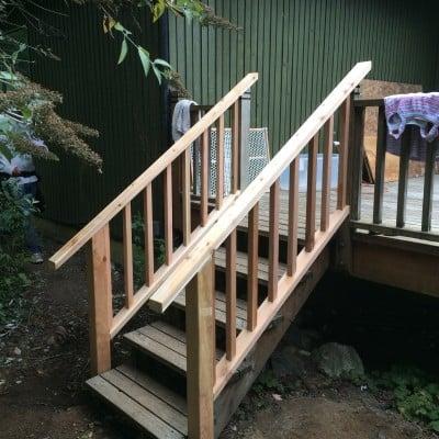 Handrail built by Good Help Now