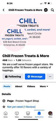 New fb page has their updated flavors daily