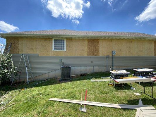 Siding project in Springfield, MO.