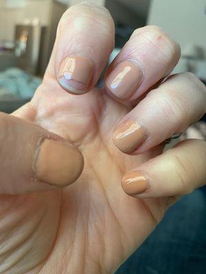 4 days after a gel manicure!