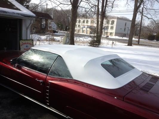 Complete convertible top restoration, 1971 Cadillac El Dorado