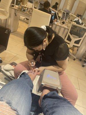 Getting a pedi