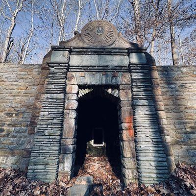 Fountain of Youth entrance on a chilly February afternoon.