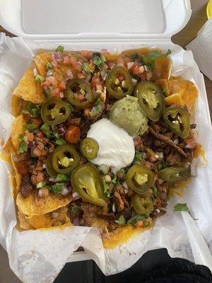 Nacho Supreme with grilled steak