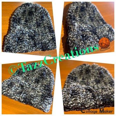 Velvet crochet beanie