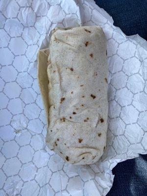 Expensive meatless burrito.