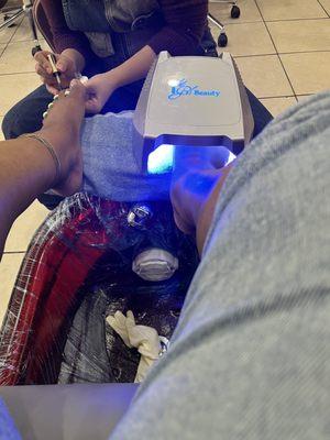 Rushed pedi